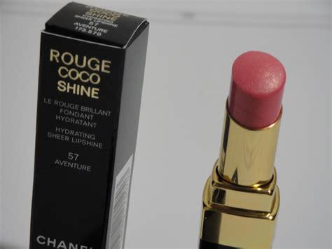 chanel rouge coco shine lippenstift nr.57 aventure|Chanel Aventure Rouge Coco Shine Hydrating Sheer Lipshine.